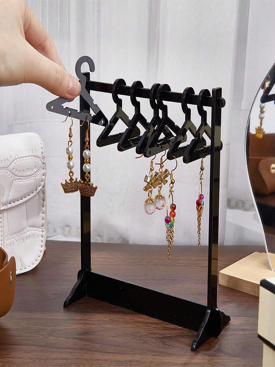 Perchero acrílico para exhibir aretes, organizador de almacenamiento colgante mini para aretes, soporte para exhibición y almacenamiento de joyas para tiendas minoristas - Multicolor - Ver 1