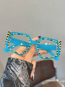 1 chiếc kính mắt mèo cổ điển dành cho nữ, kính mắt thời trang & sành điệu cho các buổi trình diễn thời trang thường ngày, phong cách độc đáo - Nhiều màu - Xem 3