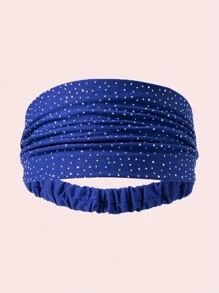 新款时尚水钻发带，闪亮宽弹力运动发带，适合日常佩戴、派对和波西米亚风格，四季皆宜，可作发带、头巾、吸汗带，秋冬季女士度假发饰，优雅围巾，柔软头巾