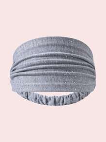 新款时尚水钻发带，闪亮宽弹力运动发带，适合日常佩戴、派对和波西米亚风格，四季皆宜，可作发带、头巾、吸汗带，秋冬季女士度假发饰，优雅围巾，柔软头巾