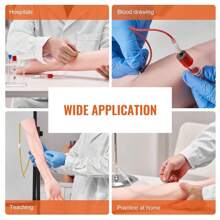 Ultimate  Phlebotomy Practice Kit - Realistic IV Training Arm With Carrying Bag For Students & Nurses - Master Your IV Skills Today! - as pic - View 6