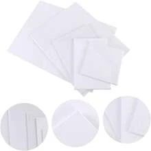 5 tấm vải bạt/gói, 9,84x11,8, 7,87x9,84, 7x5, 5,9x3,9, 3,9x3,9 inch, sơn acrylic, bảng vải bạt để vẽ, vẽ tranh, vải bạt trắng để vẽ tranh - trắng - Xem 3