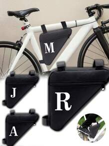 自行车防水三角包，适用于前管车架、车把等多种用途，山地车骑行包，三角袋，车架固定器，自行车配件，骑行水袋背包，适用于骑行、健身、户外运动，防水轻便，大容量便携配件，男女儿童圣诞礼物，必备运动包，适用于运动、健身、锻炼，旅行包，度假包，男女通用，旅行必备，耐用自行车车架骑行包 - 黑色 - 查看 1