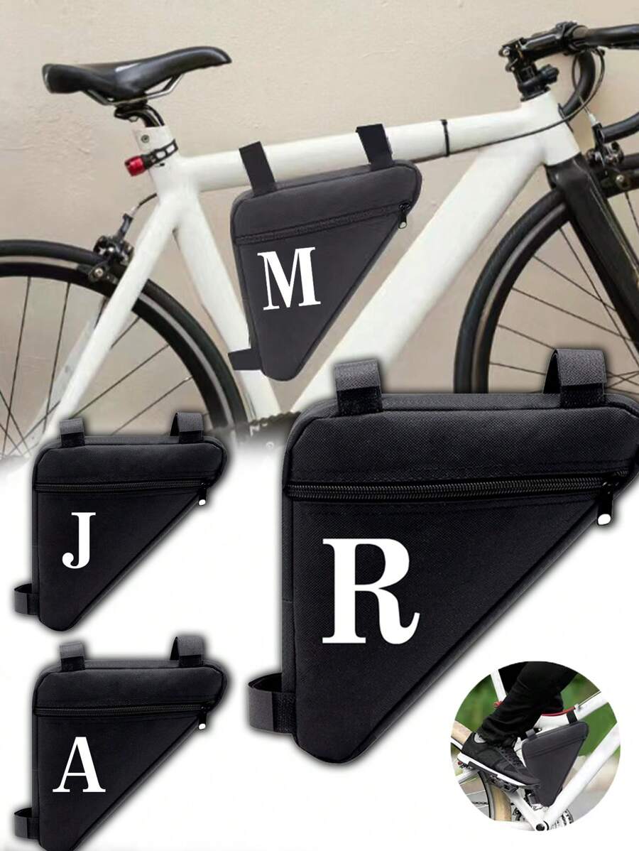 自行车防水三角包,适用于前管车架、车把等多种用途,山地车骑行包,三角袋,车架固定器,自行车配件,骑行水袋背包,适用于骑行、健身、户外运动,防水轻便,大容量便携配件,男女儿童圣诞礼物,必备运动包,适用于运动、健身、锻炼,旅行包,度假包,男女通用,旅行必备,耐用自行车车架骑行包 - 黑色 - 查看 1