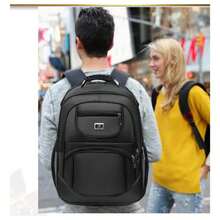 Men's Backpack Steel Cable Waterproof Notebook USB D7204 - 紅色 - 查看 4