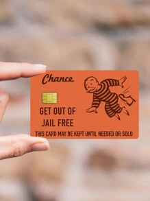 1/3/5 miếng dán thẻ Monopoly Get Out Of Jail miễn phí, miếng dán thẻ tín dụng Get Out Of Jail miễn phí, miếng dán thẻ tín dụng, miếng dán thẻ ngân hàng cá nhân hóa mỏng, miếng dán vui nhộn chống thấm nước, dành cho thẻ tín dụng, thẻ ghi nợ, EBT, thẻ ngân hàng, chìa khóa giao thông, chống thấm nước, chống trầy xước, chống trượt - Nhiều màu - Xem 5