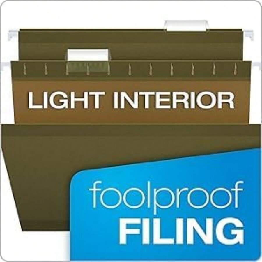 Hanging File Folders Letter Size 100 Pack Of Green File Folders 1/5