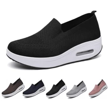 Tenis para mujer Zapatillas deportivas De suela 4cm ,cómoda,ligero,al aire libre caminar