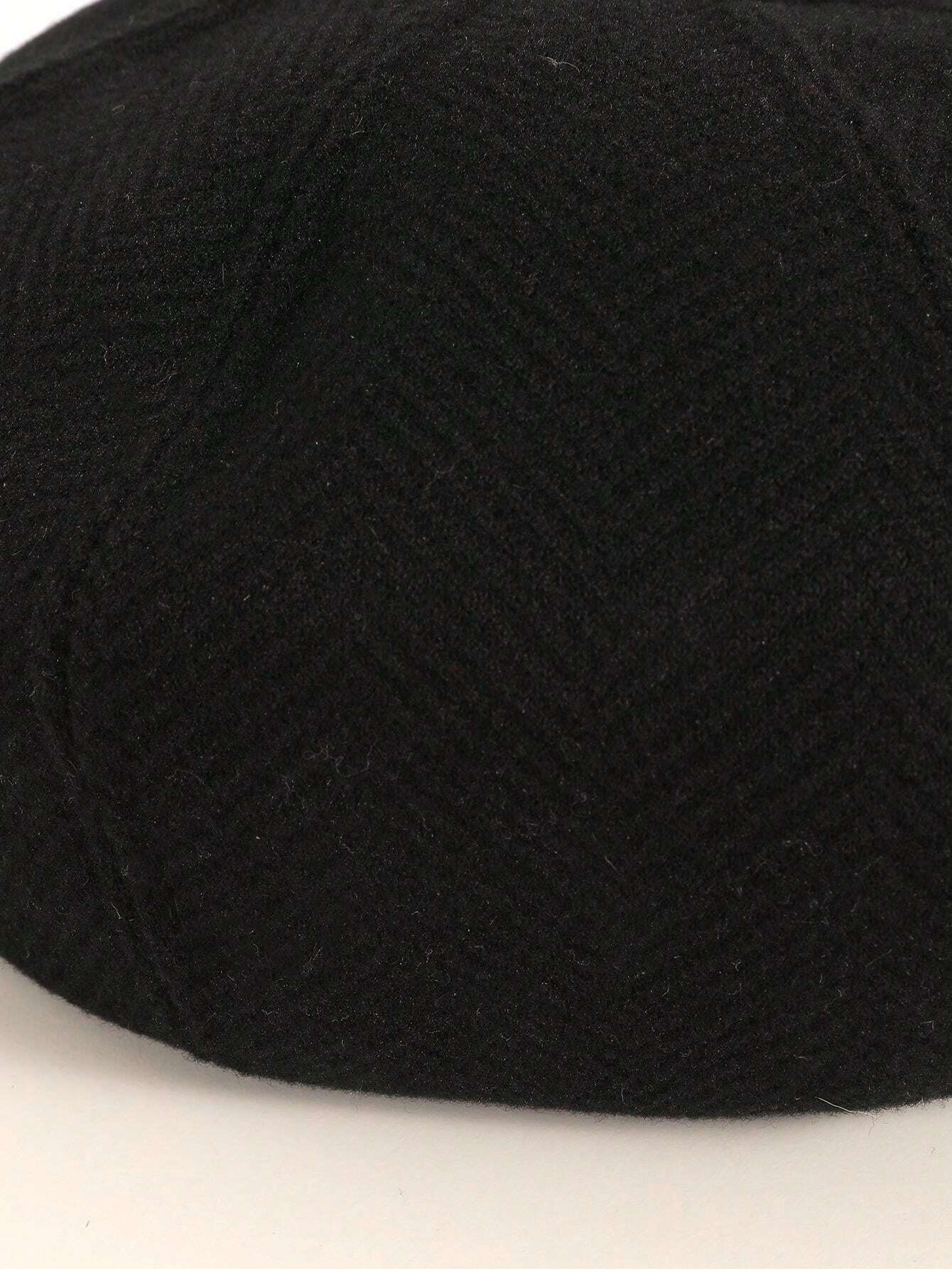 1pc Women Colorblock Herringbone Wool Beret Hat, Casual & Chic Suitable ...