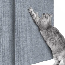 猫用自粘式沙发保护套，1 件防刮家具套，涤纶和塑料混合，经典 T 型靠垫套，用于沙发、椅子和地毯保护，防止宠物损坏 - 彩色 - 查看 8