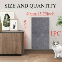 猫用自粘式沙发保护套，1 件防刮家具套，涤纶和塑料混合，经典 T 型靠垫套，用于沙发、椅子和地毯保护，防止宠物损坏 - 彩色 - 查看 5