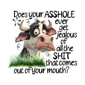 1/2/3 A Fun Cow Emoticon, Vinyl Heat Transfer Decal för T-shirts, jeans, ryggsäckar, sömnadsbroderier, flerfärgsalternativ, konst- och hantverkstillbehör