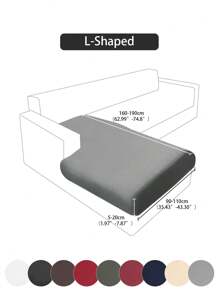 1pc High Elastic Milk Silk Sofa Seat Cushion Cover, Solid Color All Season Universal Modern Minimalist Sofa Pad Cover, Dust-Proof, Washable, Suitable For Living Room, Bedroom, Study, Black, White, Gray