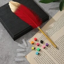 1PC Exquisite Feather Ballpoint Pen Unique Design Holiday Gift Office Stationery Creative Ballpoint Pen Signature Pen Back To School