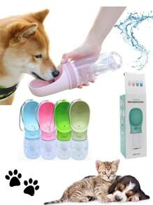 Portable Water Fountain Bottle For Dogs Cats Pets - 藍色 - 查看 1
