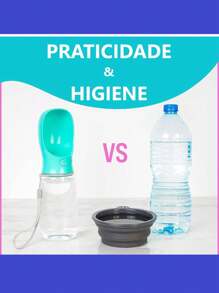 Portable Water Fountain Bottle For Dogs Cats Pets - 藍色 - 查看 6