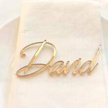 1 件定制婚礼/派对装饰 - 桌面亚克力字母装饰，个性化字母装饰，适合节日、校园、厨房 - 节日派对礼物，秋季/冬季 - 彩色 - 查看 6