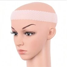 Regulowany silikonowy uchwyt na perukę, silikonowy uchwyt na perukę, mocny uchwyt na głowę, peruki antypoślizgowe, przezroczysty pasek do uprawiania sportu - Wielokolorowe - Zobacz 7