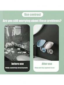 Charming Shell-Shaped Soap Dish For Your Home - 藕粉色 - 查看 3