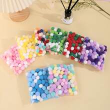 300 件 1.0 1.5 2.0 2.5 圣诞绒球迷你绒球，绒球蓬松绒球迷你工艺绒球用于圣诞节 DIY 派对装饰，多色绒球，各种尺寸和颜色绒球用于艺术和工艺制作装饰，用于艺术和工艺的绒球，工艺用品，用于感恩节万圣节圣诞节工艺品家庭办公室花环装饰 - 彩色 - 查看 5