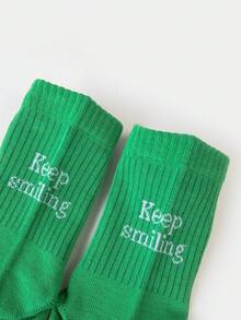 3 双女士中筒袜，女孩袜子，黑色袜子，白色袜子，导轨透气孔设计，吸湿排汗，柔软顺滑，适合各种节日、运动、休闲、商务等日常穿着，一年四季均可穿着， - 彩色 - 查看 4