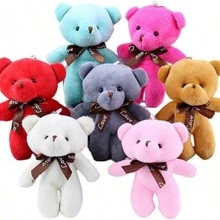 Mini Bear, Plush Bear Keychain, DIY Craft Accessories, Birthday Gifts, Christmas Party Gifts, Bag Accessories