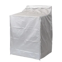 Washer/Dryer Cover For Top-Loading Machine – Waterproof, Dustproof, Sun-Proof, W29"D28"H43" Suitable For Most Washers/Dryers On Market(Silver) For School,Office,Household,Travel,Bag,Organizer,Storage,Wedding,Y2k,Party - Silver - View 1