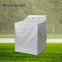 Washer/Dryer Cover For Top-Loading Machine – Waterproof, Dustproof, Sun-Proof, W29"D28"H43" Suitable For Most Washers/Dryers On Market(Silver) For School,Office,Household,Travel,Bag,Organizer,Storage,Wedding,Y2k,Party - Silver - View 4