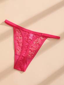 5件装性感女式丁字裤低腰无缝内裤蕾丝豹纹内衣透气运动内衣