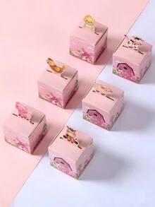Hộp quà tặng mini 24 món theo phong cách động vật trang trại, trang trí tiệc theo chủ đề động vật trang trại, cho tiệc mừng em bé tiết lộ giới tính, sinh nhật, đám cưới, gia đình, tiệc ngày lễ, vật dụng gói quà - vật nuôi - Xem 5