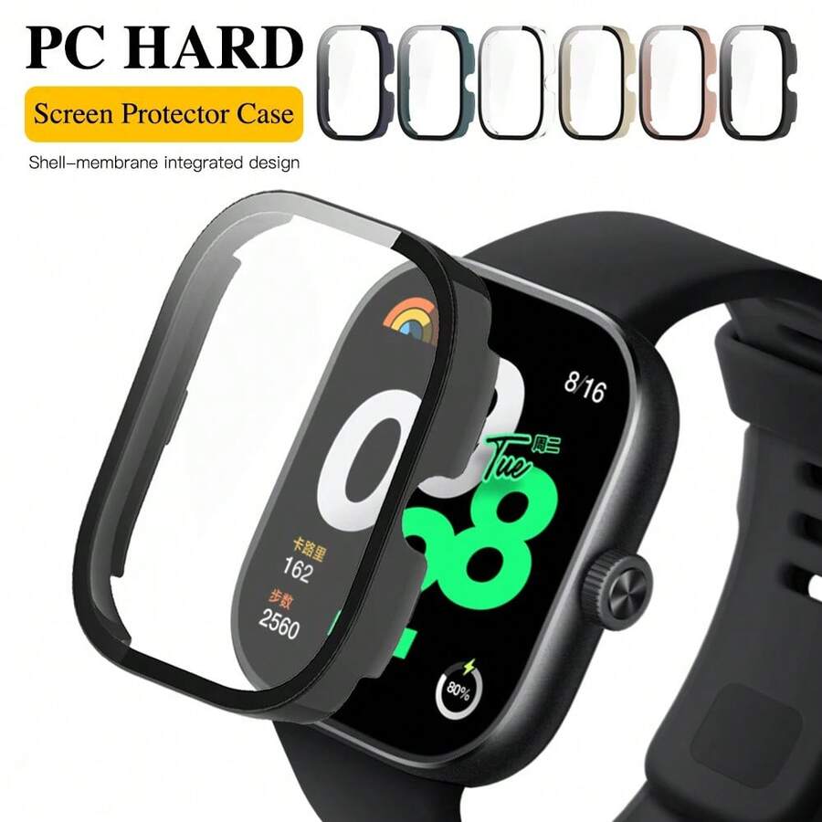 PC Full Case+Tempered Glass For Redmi Watch 4 Protective Cases Screen