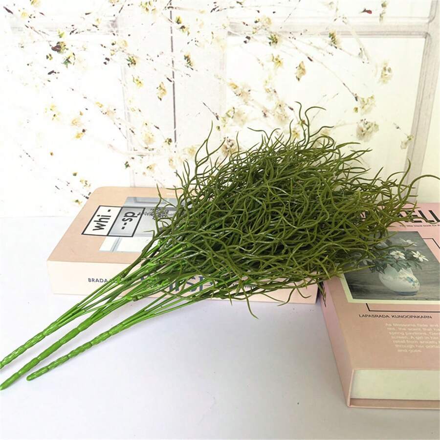 1/3 Bunch Artificial Plants, UV Resistant Outdoor Fake Green Plants