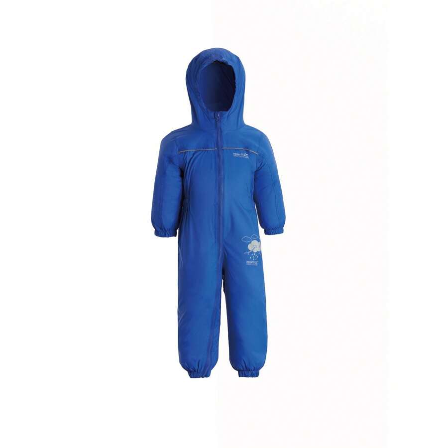 Regatta Great Outdoors Childrens Toddlers Puddle IV Waterproof Rainsuit (Oxford Blue) - Blue - View 1