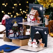 3 tấm thiệp chúc mừng Giáng sinh ngày lễ, bao gồm Ông già Noel 3D, Cây thông Noel, Người tuyết & Tuần lộc, Nhãn dán phong bì cho Tiệc đêm giao thừa, Quà tặng bưu thiếp và Quà tặng Halloween tự làm, Thẻ tin nhắn lưu niệm, Thẻ vui nhộn, Thẻ quà tặng, Thẻ cảm ơn - Nhiều màu - Xem 3