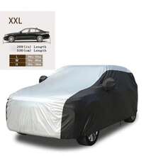 CHCYCLE Cubierta de coche exterior completa de alta resistencia y a prueba de agua, protección óptima de PEVA contra lluvia, nieve, UV, viento y polvo