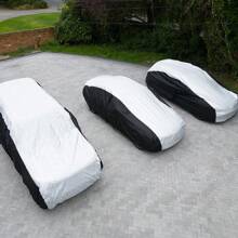 CHCYCLE Cubierta de coche exterior completa de alta resistencia y a prueba de agua, protección óptima de PEVA contra lluvia, nieve, UV, viento y polvo