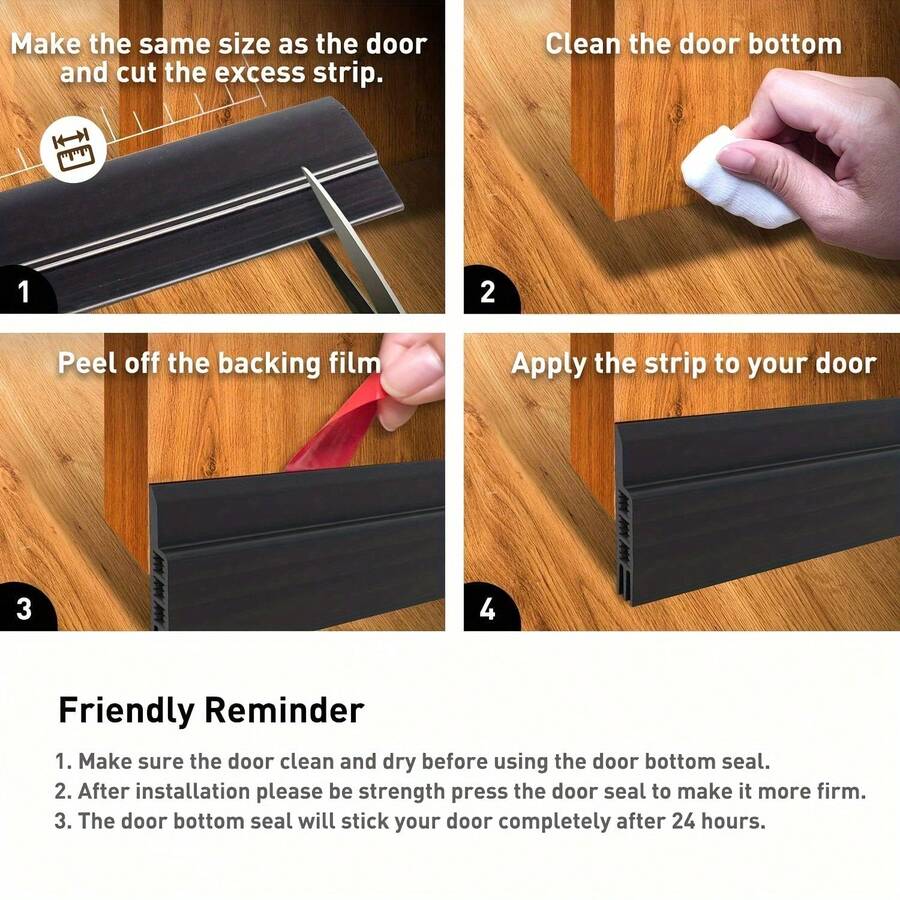1pc Door Crack Airflow Stop For Exterior And Interior Door Door Sweeps