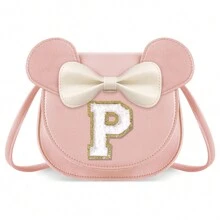 Girls' Wallet, Toddler Wallet, Letter S Crossbody Bag, Cute Birthday Gift For Daughter, Granddaughter, Niece, Sister, Stepdaughter, Personalized Letter Wallet, Unique Design, Suitable For Daily And Party Use - Small-pink - View 25