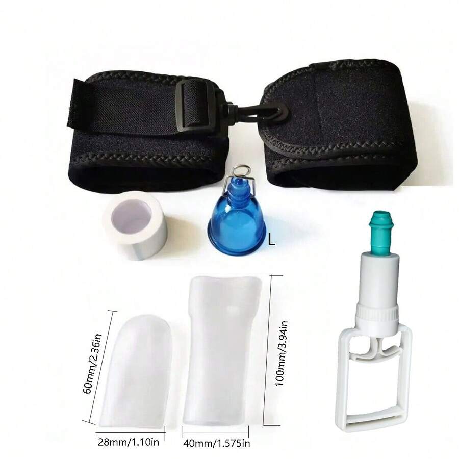 Six Pieces Set Penis Suspension Vacuum Pump System Cylinder Suction Cup