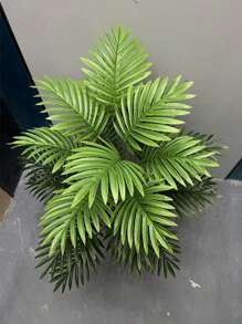 1 pieza Árbol artificial de palma de coco tropical de 80 cm con 18/21 hojas, planta decorativa verde para interiores, decoración del hogar, regalo del Día de los Enamorados