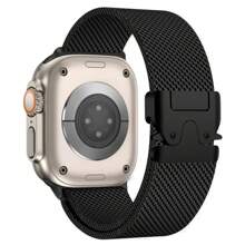 1pc Milanese Loop Apple Watch Band Magnetic Strap Adjustable Smartwatch & Wristband Replacements Compatible With Apple Watch S10 46mm 42mm Ultra 2 49mm 45mm 44mm 41mm 40mm 38mm Men's Women's Metal Breathable Waterproof Bracelet Compatible With Apple WatchiWatch Series 10 9 8 7 6 5 4 3 2 1 SE Strap Bracelet Smart Watch Accessories For Daily,Party,Holiday,Student Back To School For Mother, Father, Lover, Friend's Gift
