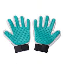 1/2 件装宠物美容手套，猫咪美容手套，温和去除毛发，狗刷洗手套，适合长毛/短毛，猫、狗宠物毛发去除手套 - 彩色 - 查看 14