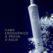 Rechargeable Electric Toothbrush With Timer Rotating Head Vitality 100 Precision Clean 110v - 白色 - 查看 3