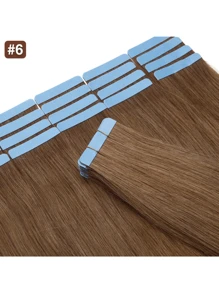 Tape In Hair Extensions Human Hair 20pcs/Pack/30g Remy Straight Invisible Tape Adhesive Hair Extensions Suitable For All People 10-24 Inches - S6 - View 5