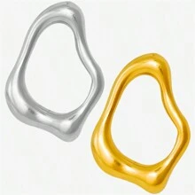 5pcs High-End Fashionable Multipattern Stainless Steel Gold And Silver Sunburst Geometric Pendant Ring Charms, Suitable For DIY Jewelry Making Necklace Bracelet Earrings