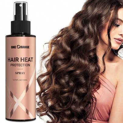 150毫升角蛋白热保护喷雾，适用于吹风机和直板夹的头发热保护剂，免洗护发素，防毛躁，柔顺亮泽，不含酒精