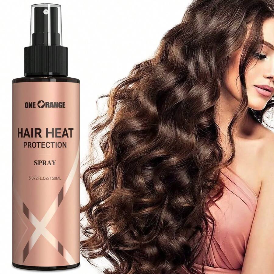 150毫升角蛋白热保护喷雾，适用于吹风机和直板夹的头发热保护剂，免洗护发素，防毛躁，柔顺亮泽，不含酒精