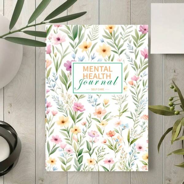 A5 Daily Mental Health Journal - Self-Care, Meditation & Emotional Tracking Diary For Men And Women - Anxiety Relief Aid Back To School