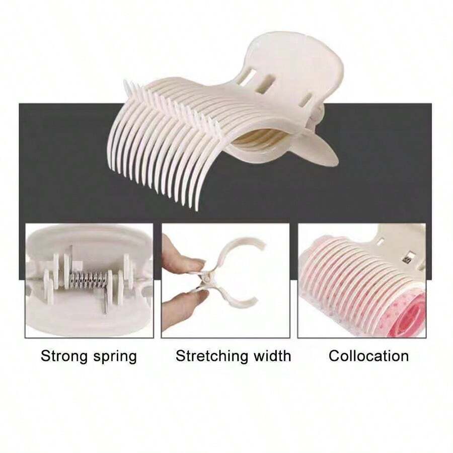 4 件装沙龙耐热爪，适用于染发/烫发/护理，大容量热定型夹 - 彩色 - 查看 1