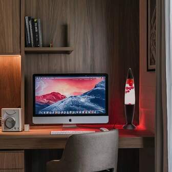 Lámpara de lava Roja